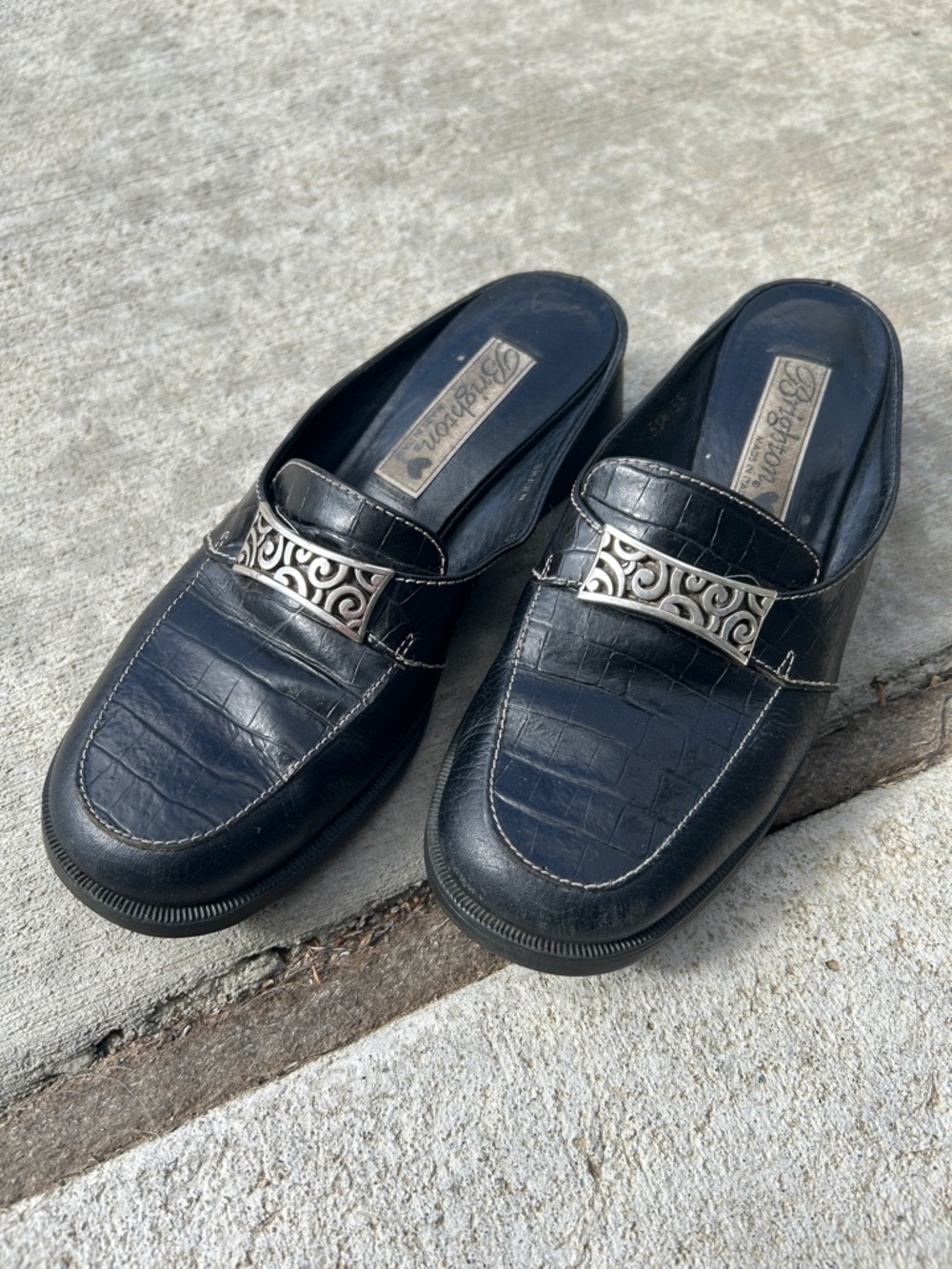 Brighton Shawn Black Mules